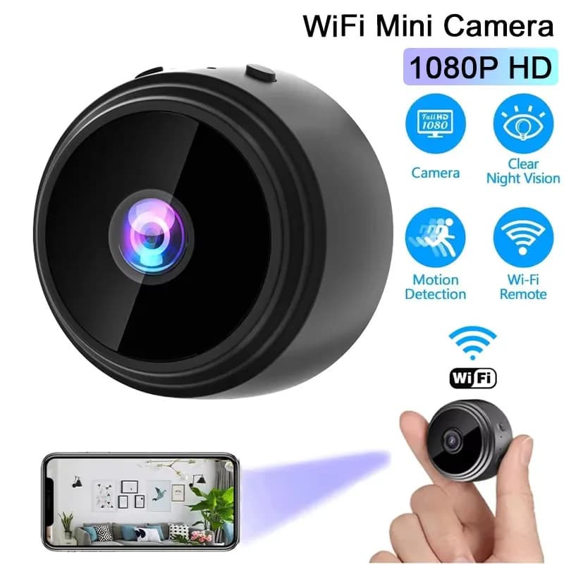 Mini telecamera Wifi A9 Monitoraggio di sicurezza 1080P Videocamera per visione notturna remota wirelessSmart Home Mini DV Cam Telecamera HD