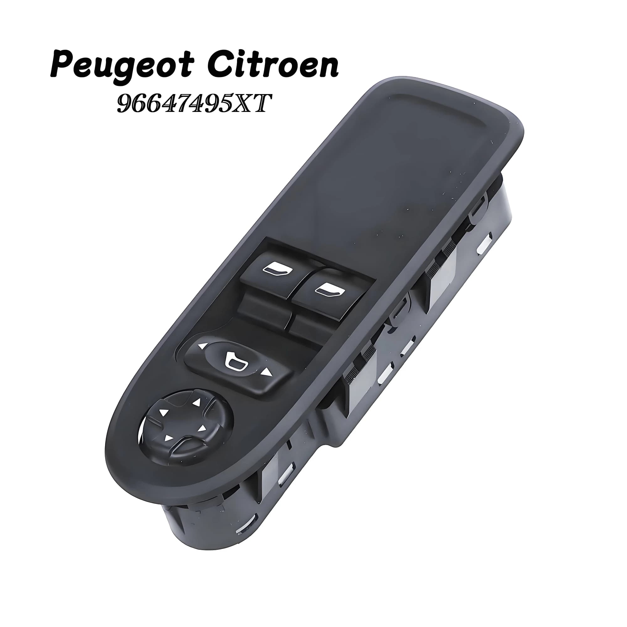 96647495XT Elettrico Master Power Alzacristallo Interruttore di Controllo Per Citroen C1, C3 2009-2016 Peugeot 207, OE 98012275XT