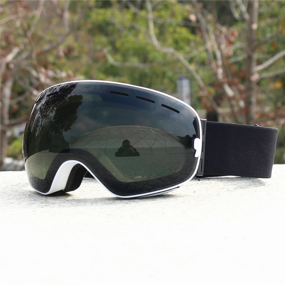 Occhiali da sci invernali per uomo e donna, per adolescenti, montatura ottica e borsa incluse, occhiali da snowboard antiappannamento UV400, regali di Natale