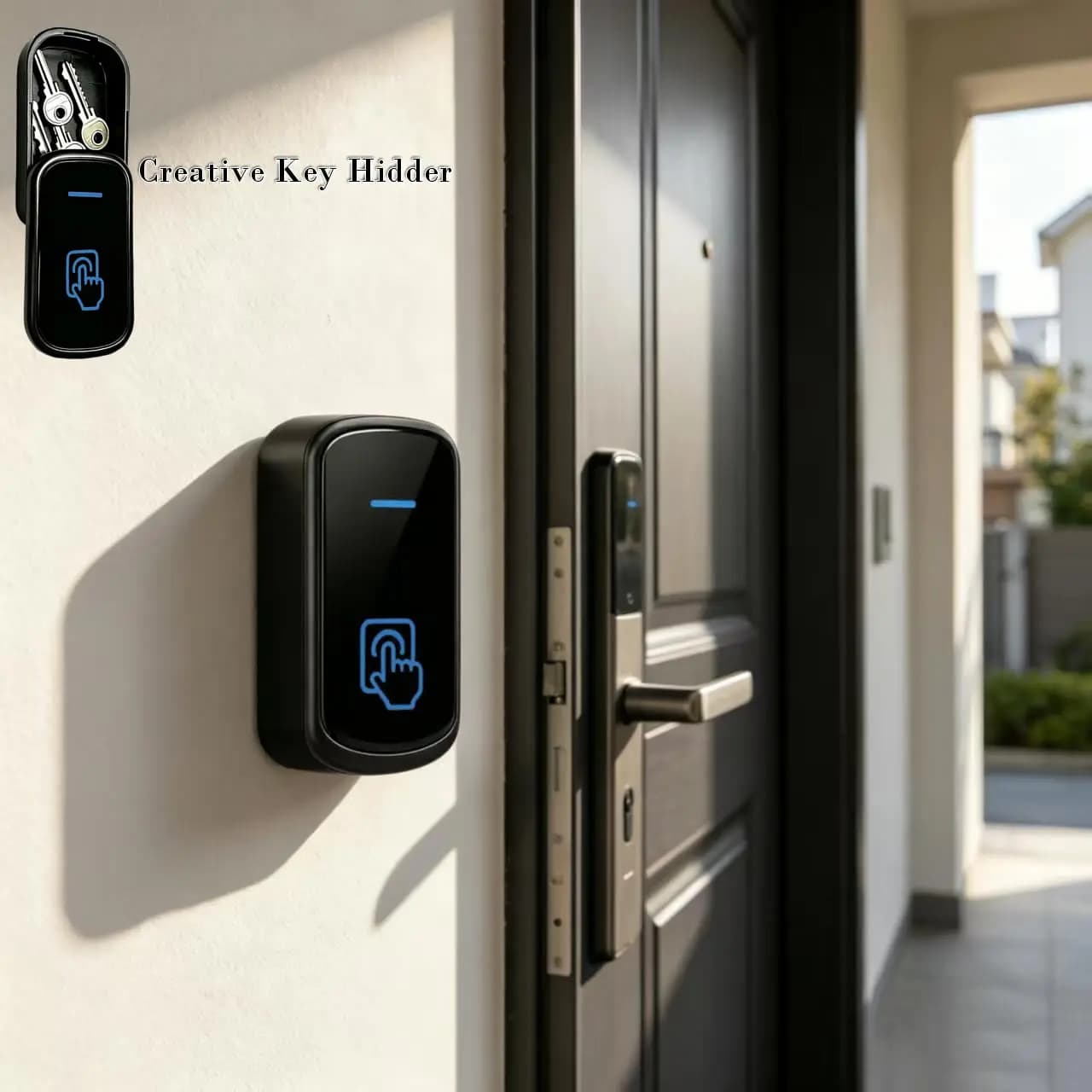 New Doorbell Shape Key Safe Box ⁣⁣⁣⁣Hidden Compartment Concealment Diversion Safe Container Home Office Spare Keys Cash Safe