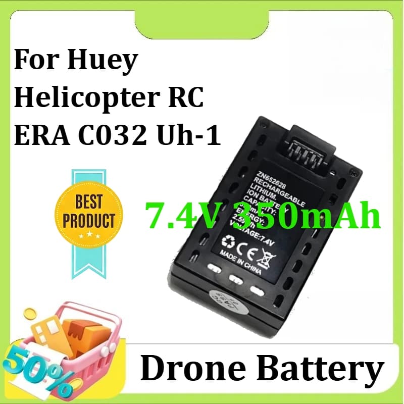 Per Huey Elicottero RC ERA C032 Uh-1 2.59wh Batteria per Huey C032 Uh-1 RC Aerei Pezzi di Ricambio 7.4V 350mAh LiPo Batteria