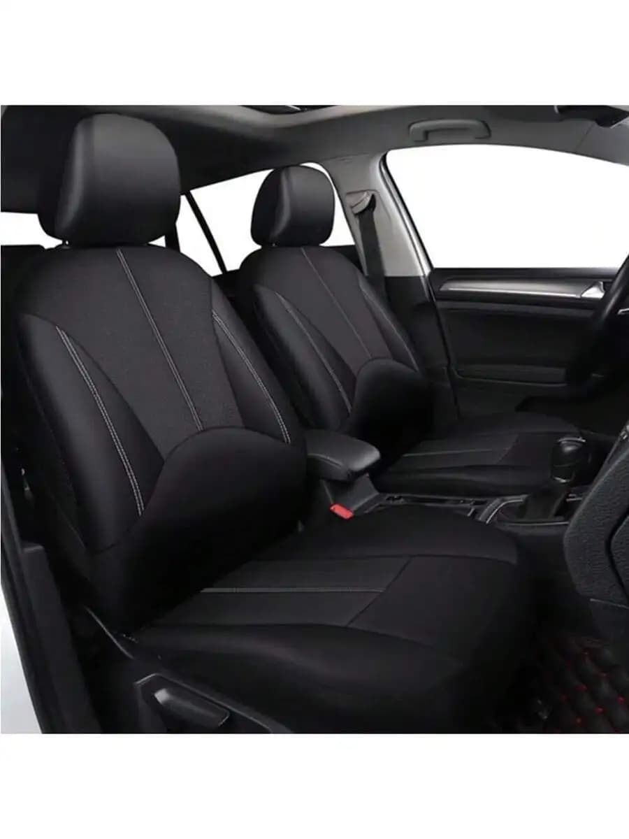 9pcs Universal Waterproof PU Leather Car Seat Covers Set For Front Back Seats SUV Sedan Truck