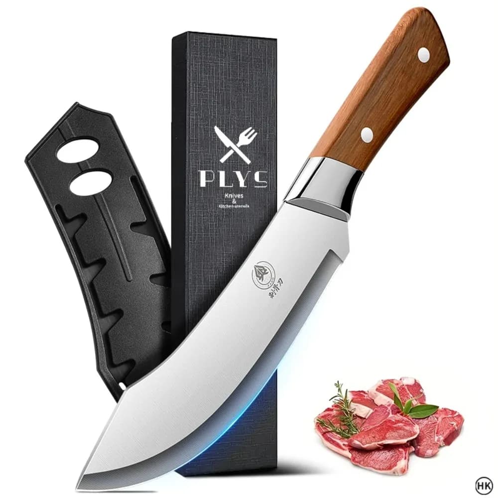 PLYS Coltello per disossare Coltello da bistecca Coltello per macellazione Coltello per spurgo in acciaio inossidabile ultra affilato Coltello da cucina per uso domestico