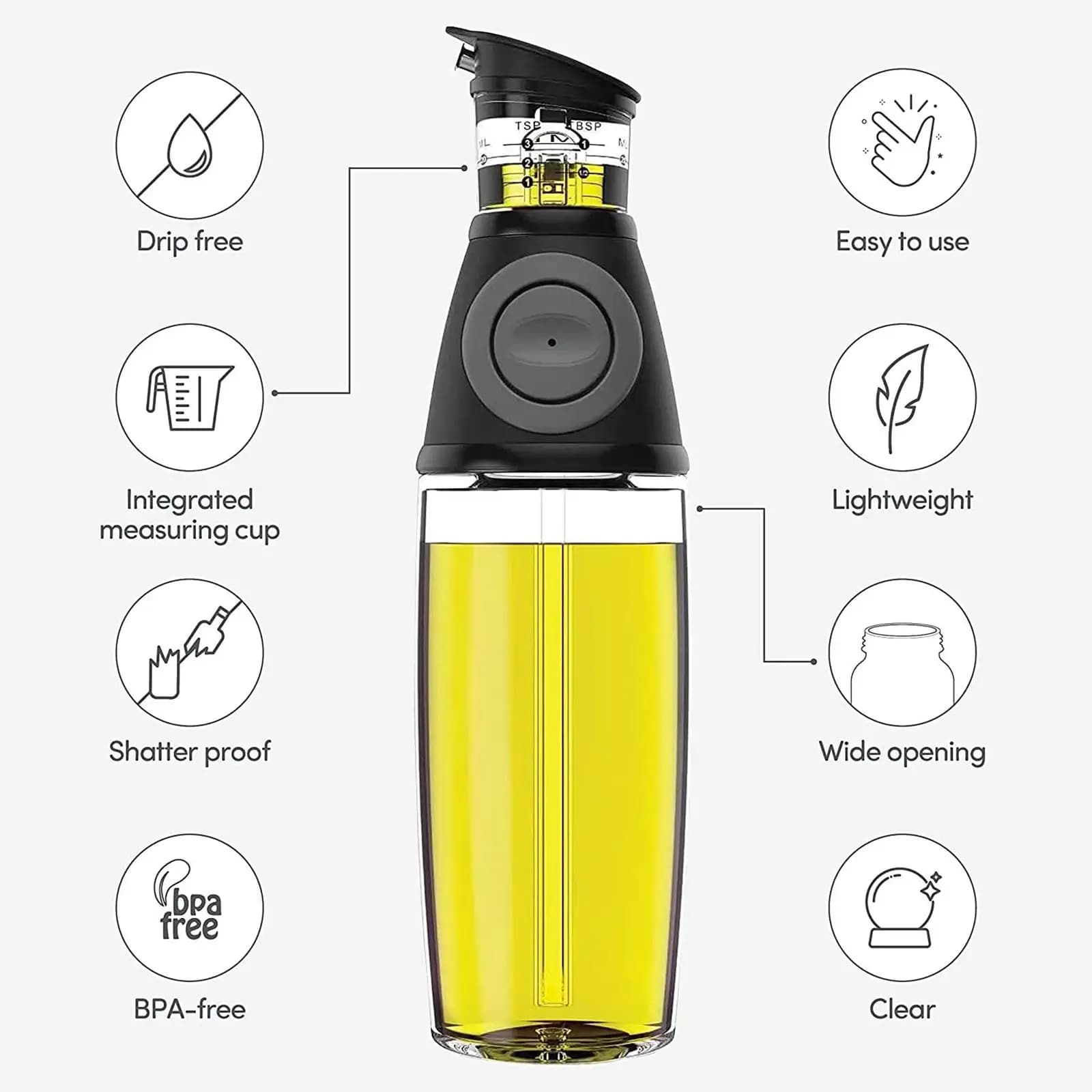 2Pcs Oil Sprayer Dispenser Vinegar Mister Bottle for Air Fryer Cooking