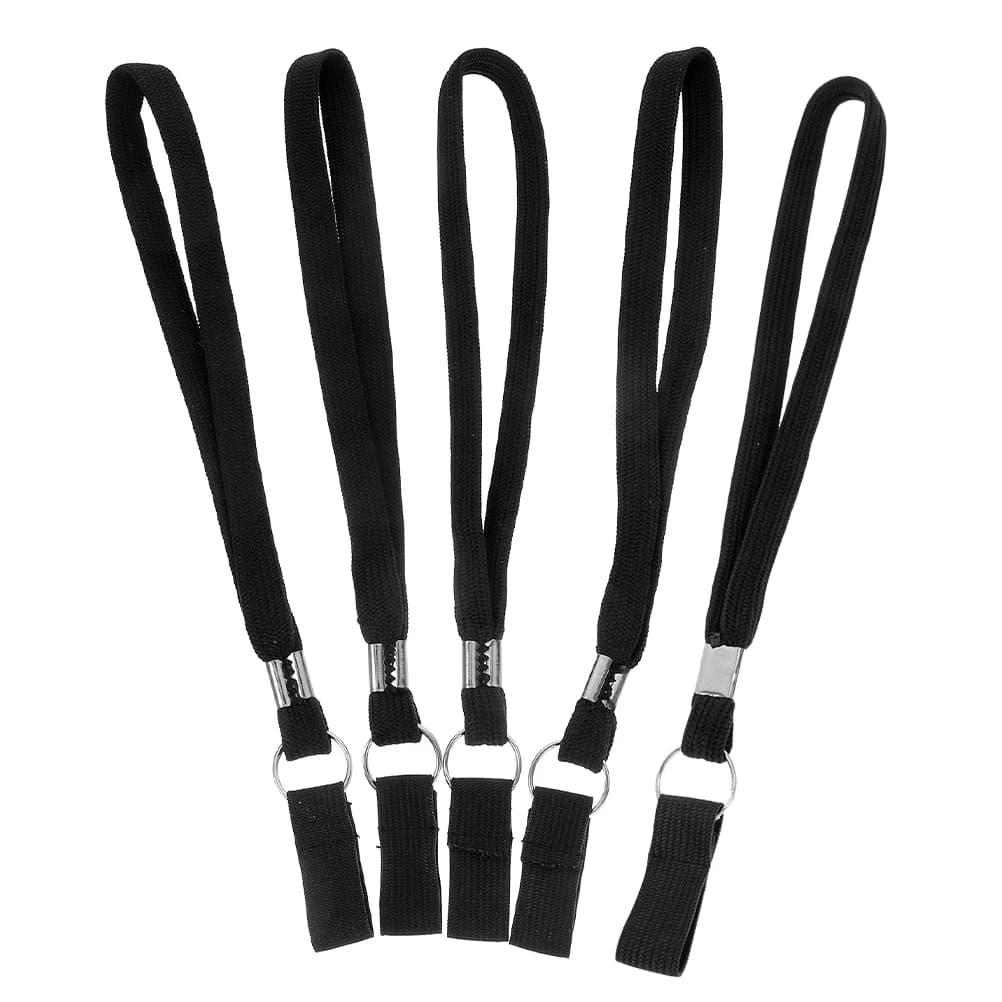 5 pezzi cinturini da polso neri cinturino da polso stampella corde di canna per escursionismo bastoncini da trekking accessori per bastoncini da passeggio