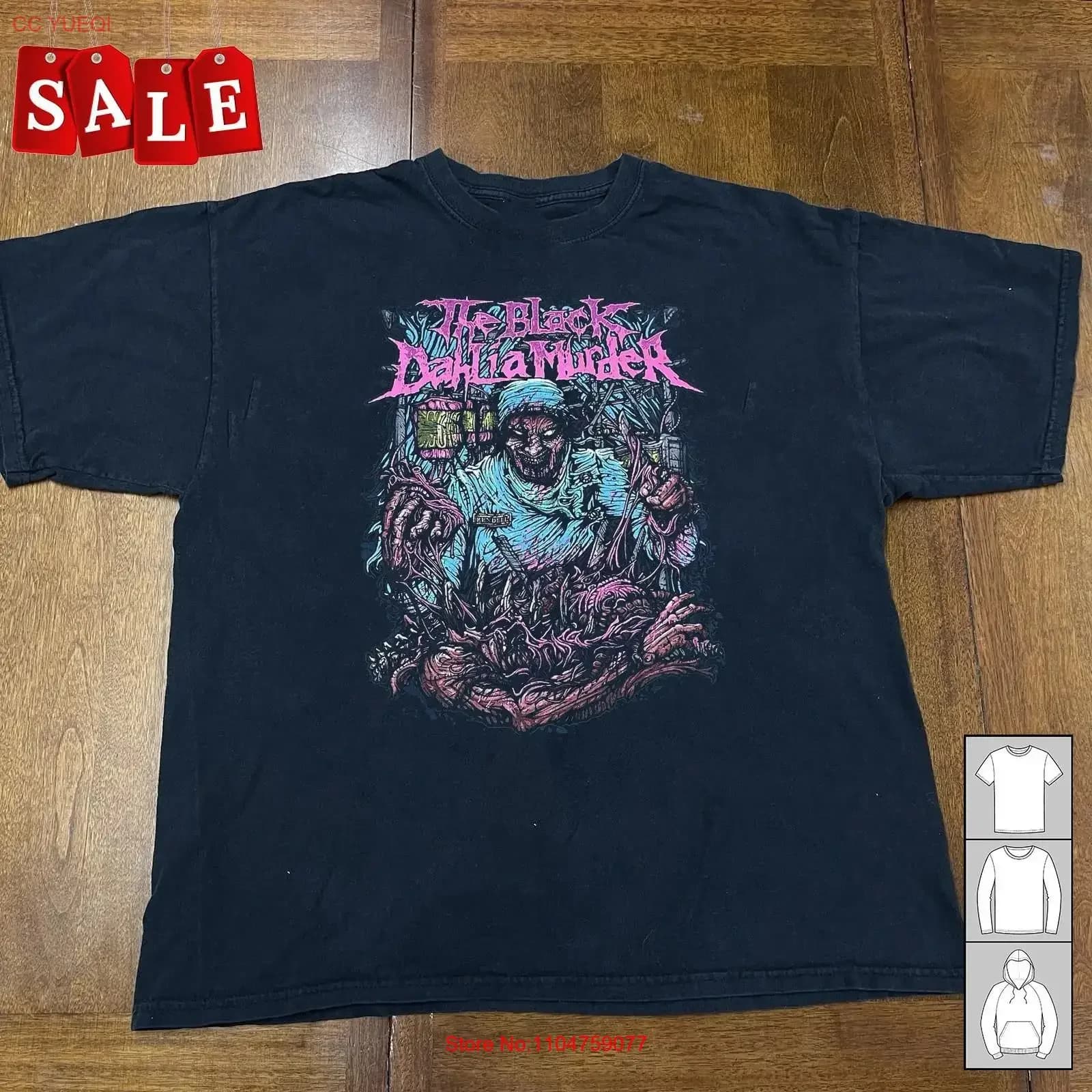 Maglietta Hot The Black Dahlia Murder Band Member S 5XL JJ544 vintage lavata per l'uso quotidiano, leggermente alla moda