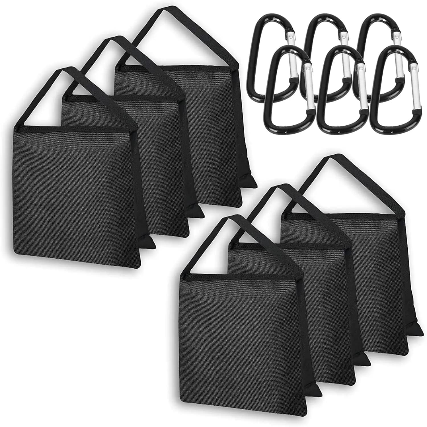 Sacchi di Sabbia Resistenti per Studio Fotografico, Treppiede per Illuminazione, Base per Tenda da Campeggio - Confezione da 6