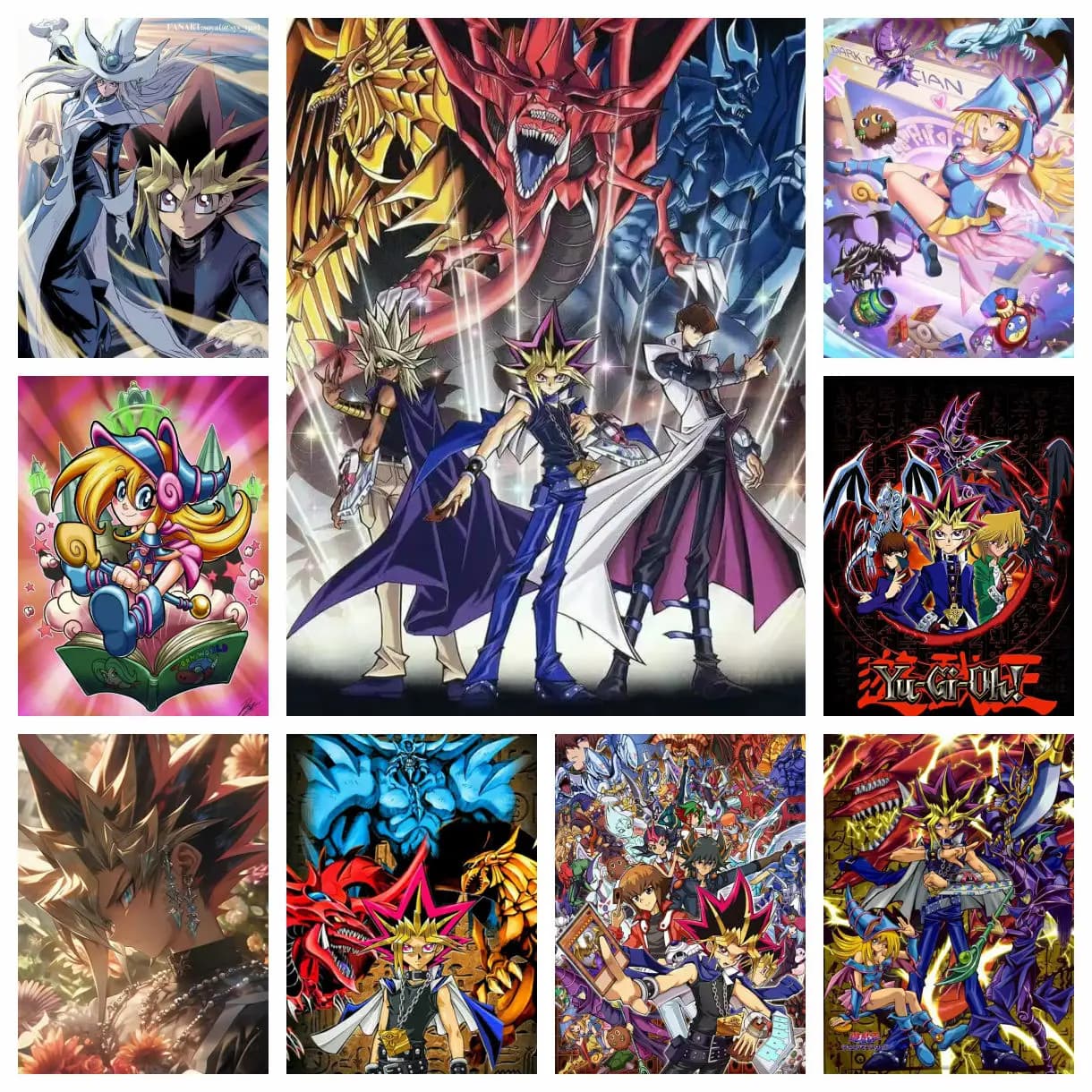 Yu-Gi-Oh DIY Diamond Mosaic Painting Duel Monsters Cross Stitch Embroidery Picture Wall Art Drill Rhinestones Puzzle Room Decor