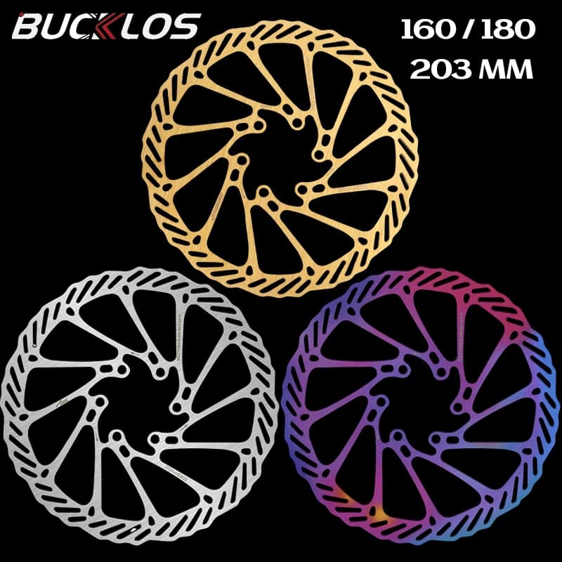 BUCKLOS Rotore del freno a disco per bici 160mm 180mm 203mm G3 Rotori a disco freno per bicicletta da strada di montagna con 6 bulloni Parte bici ultraleggera