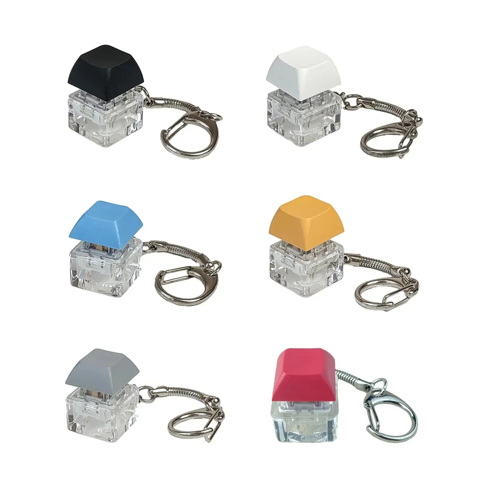 Keychain Keychain Tester for tree Mechanical keypad Shaking button Shaking button Toys for fingers Stress relief Adult gifts