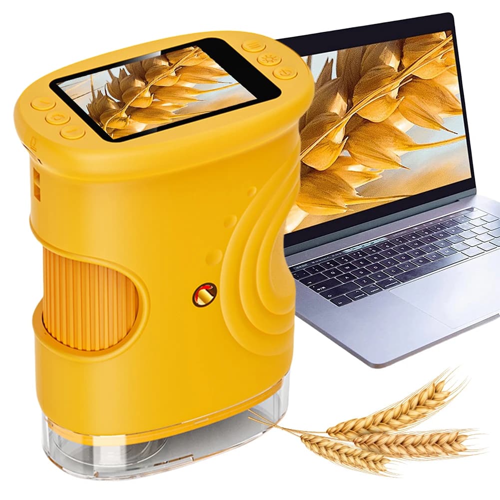 Microscopio per Bambini 1000X 1080P, Fotocamera Microscopio Portatile, Microscopio Educativo Scientifico, Regalo di Compleanno per Ragazze e Ragazzi