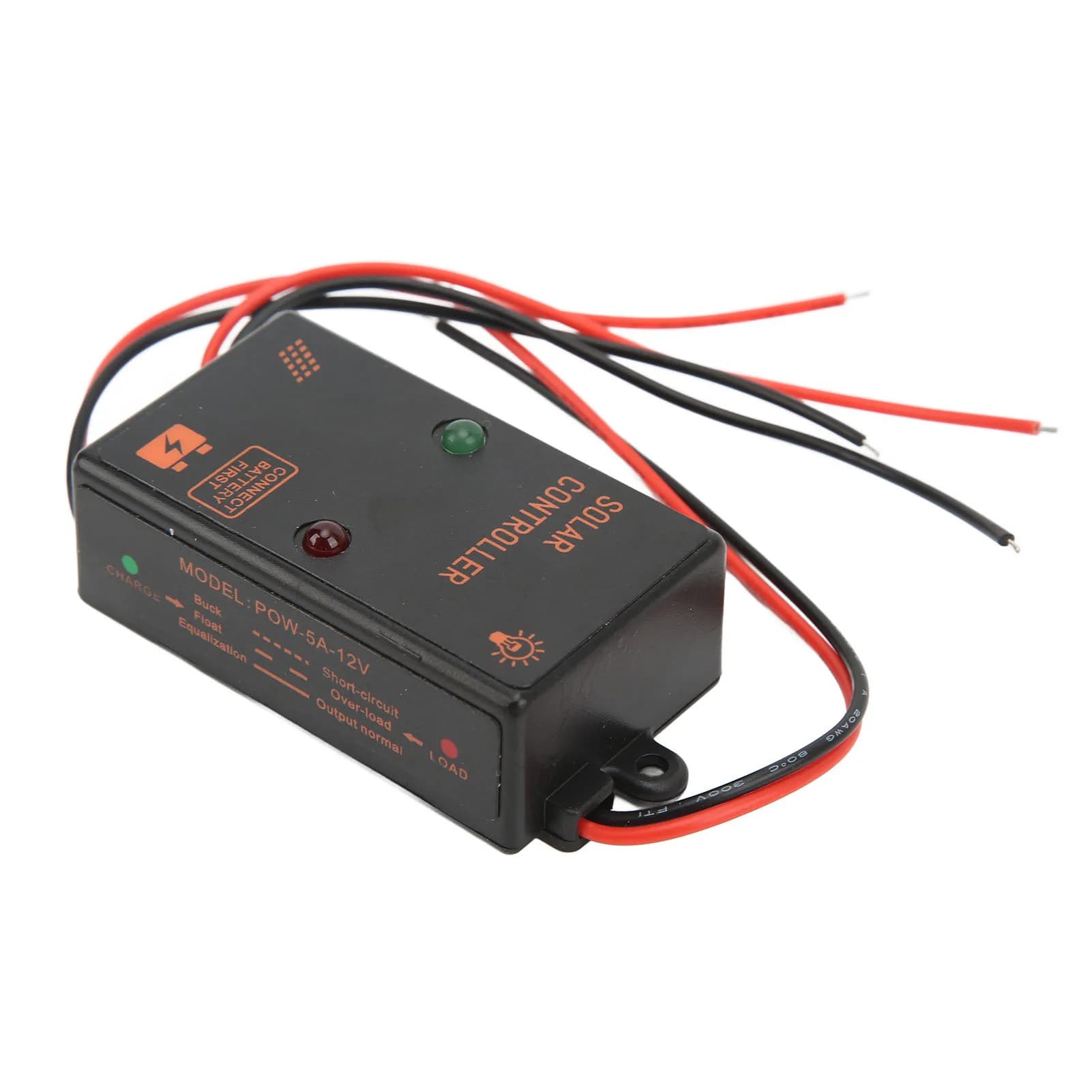 Regolatore Solare 6V 12V, Controllore per Pannelli Solari IP67 Impermeabile, Funzionamento 24H, Regolatore PWM 5A 6V 12V con Regolazione Automatica
