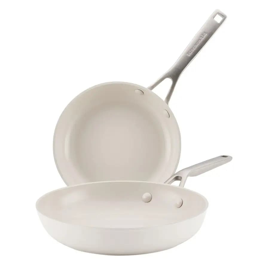 Set of 2 Anodised Ceramic Tiles Dura for Induction, Dishwasher Washables, 8,25 and 10 Inches