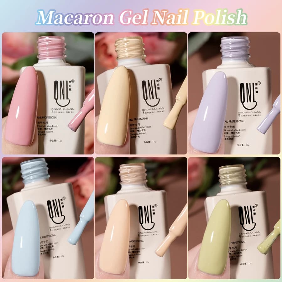 RSNAIL 12g Primavera Estate Gel Smalto per unghie Soak Off Gel UV Macaron Gel Semi Permanente Nail Art Vernici Caramelle Rosa Verde Gel per unghie
