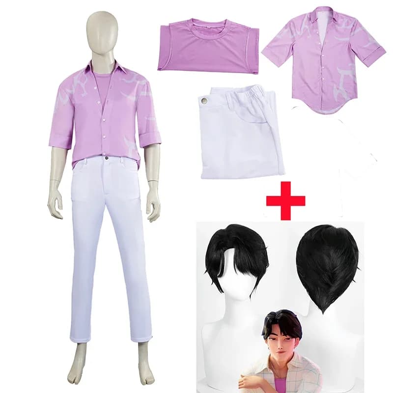 Saja Boys Jinu Abby Baby Mystery Romance Costume Cosplay Gioco di ruolo Vestito Carnevale Abiti da festa per bambini Adulti