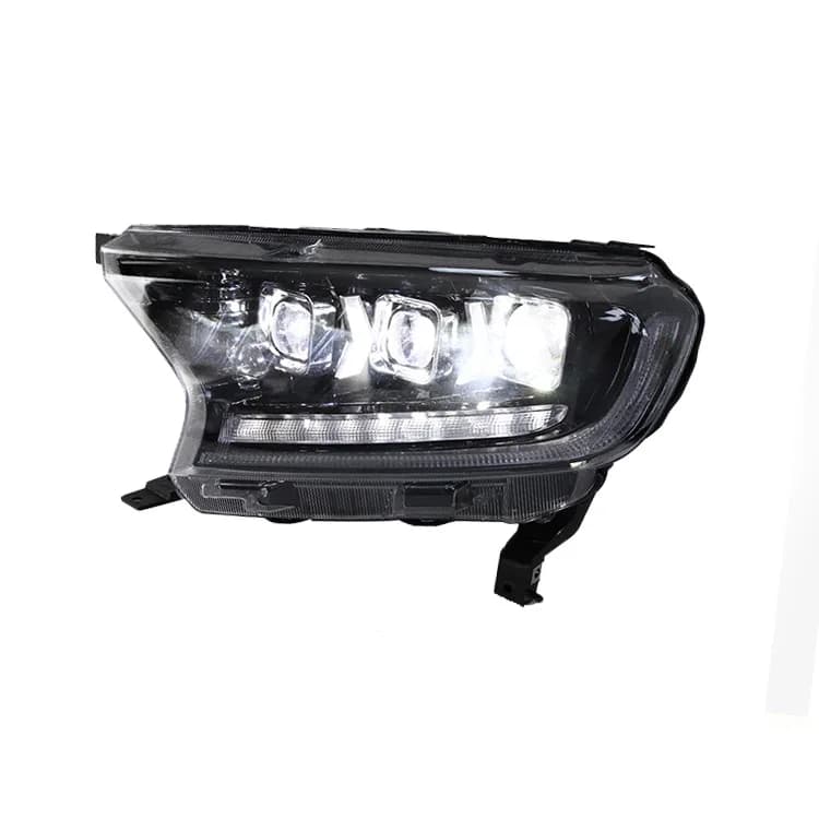 DaMeiAuto Accessori Faro DRL Tre Lenti Fari LED Indicatori di direzione Lampada Frontale Per Ranger Everest T6 T7 T8 2016-2022