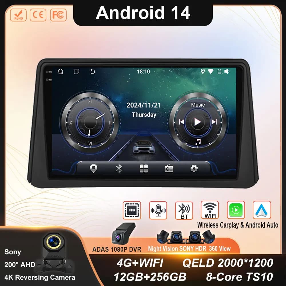 Auto Android For Opel Vauxhall Mokka 2012 - 2016 Per Buick Encore 2013 - 2019 Auto Radio Multimedia Reader Camera Navigation WIFI