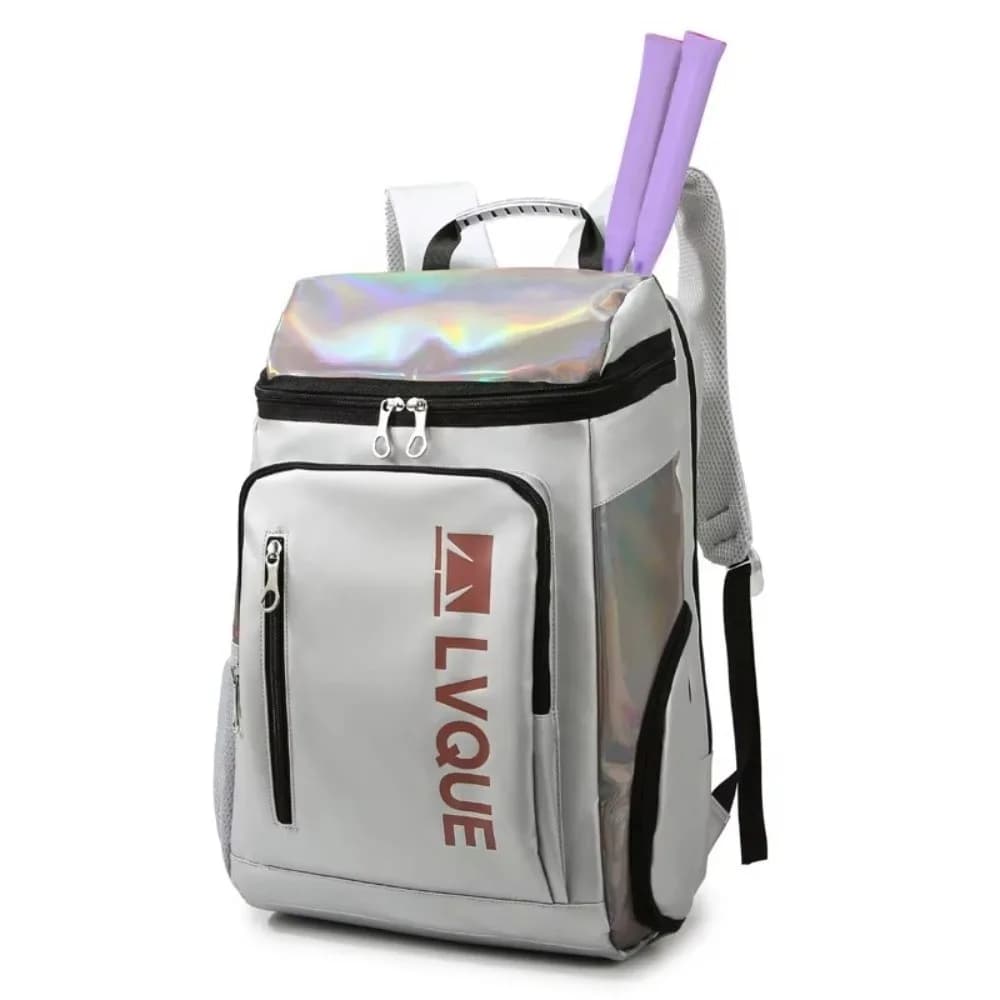 New Large Capacity Badminton Rackets Backpack with Shoes Pocket Waterproof Tennis Rackets Bag Portable Sports Bag