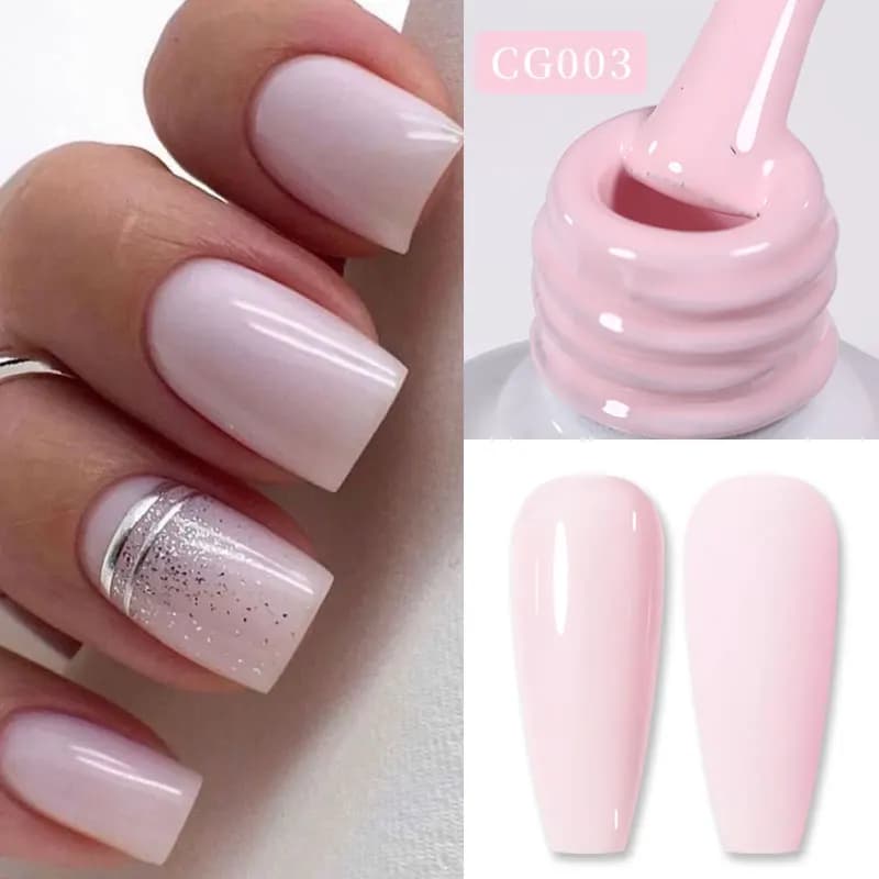 BORN PRETTY Smalto gel per unghie 10ml Varnis Semi permanente Gel di colore rosa nudo Necessita base in gel Top Coat Soak Off Nail Art Gel LED UV