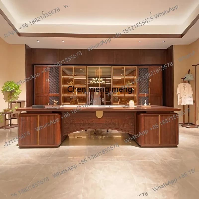 Scrivania Direzionale Moderna con Cassetti, Scrivania Angolare di Lusso per Computer, Organizzatore Portatile, Mesa Escriutorio, Tavolo da Ufficio
