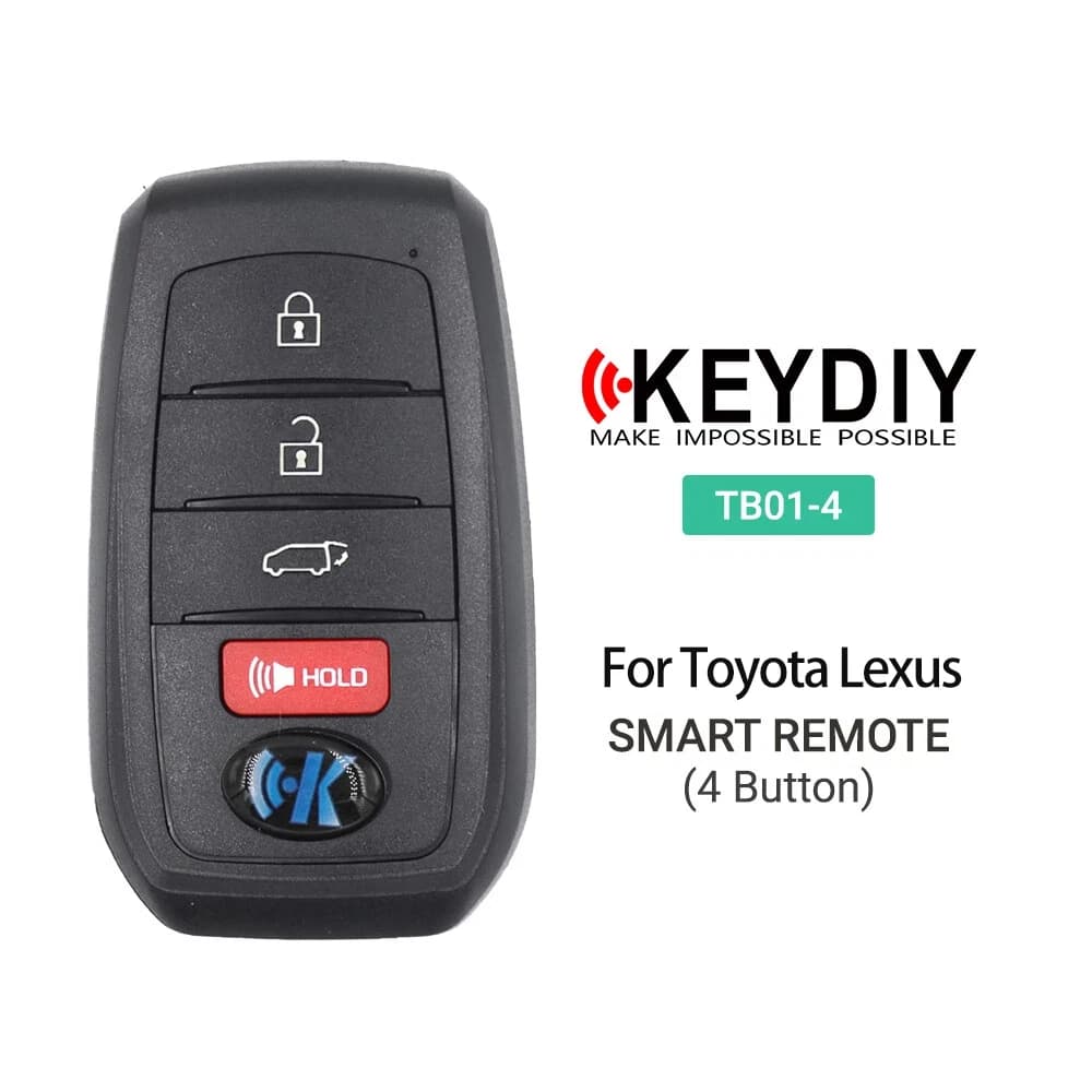 KEYDIY TB01-4 KD TB Chiave Smart Car KD telecomando con chip 8A per Toyota Corolla Camry e Lexus