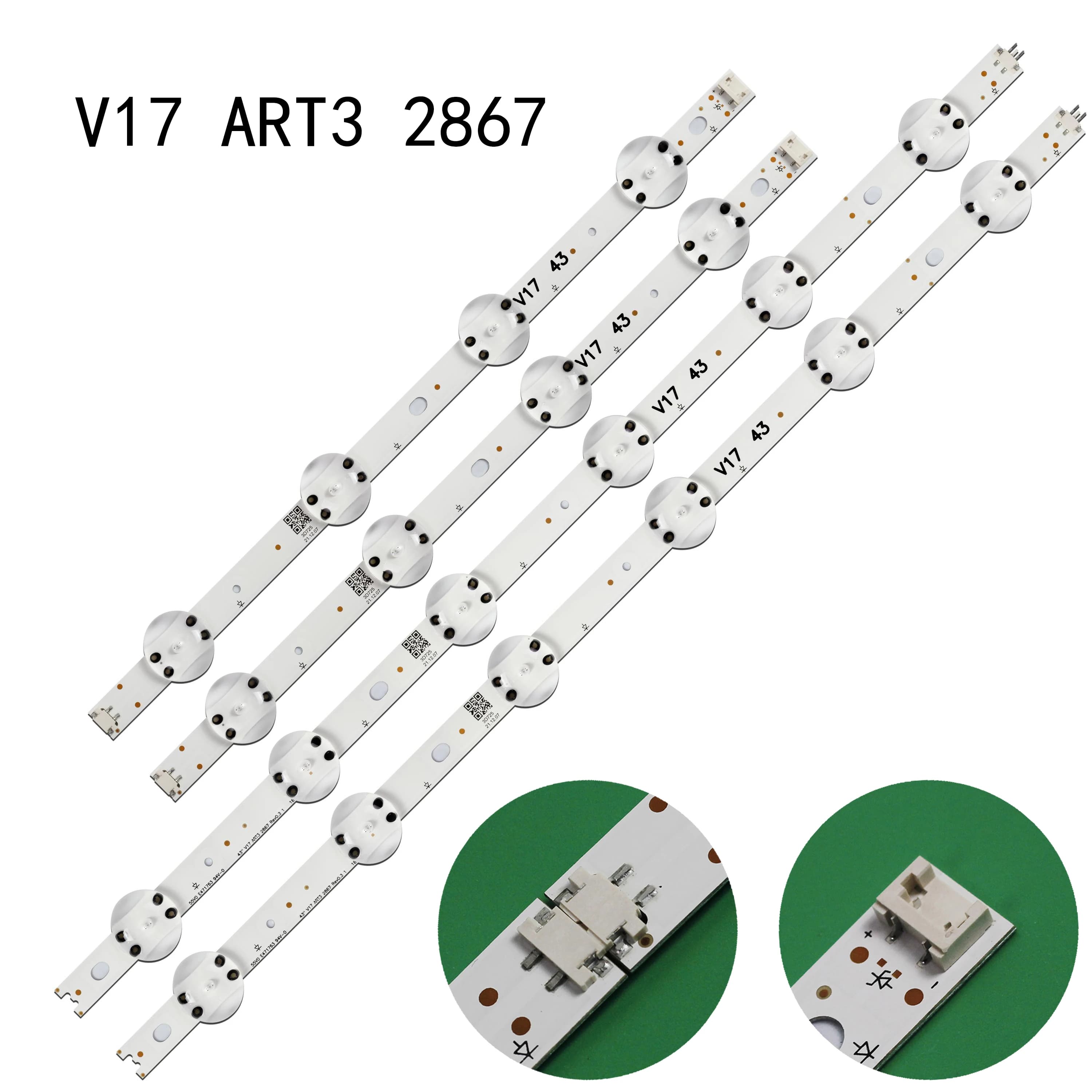 New Retrolum LED Strip 6916L-2867A for 43LJ6140-PA 43LJ614T-TA 43LJ610V-ZA 43LJ610V-TA 43LV340C-UB LC430DGG-FKM3
