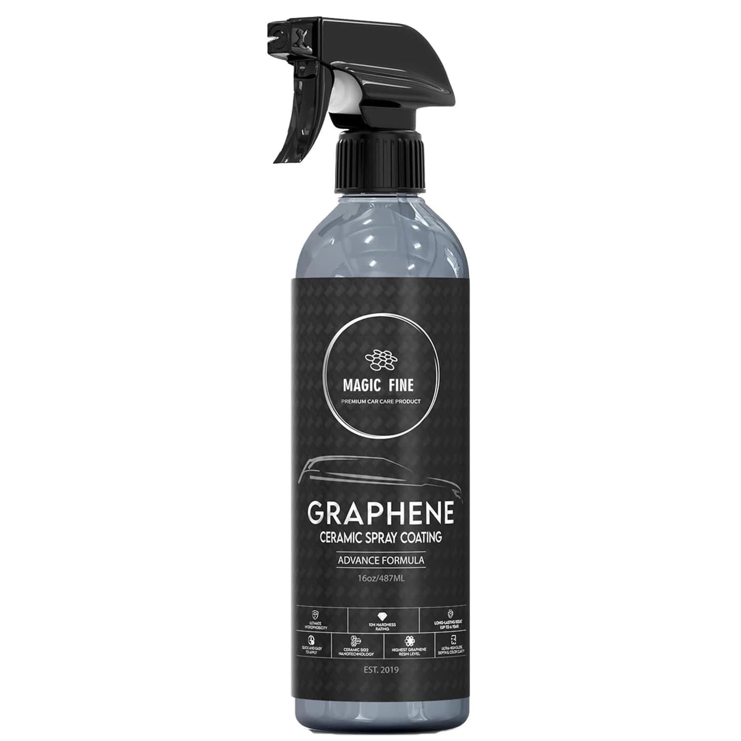 Graphene Ceramic Spray Coating Quick Easy for Cars Motorcycles Professional-Grade Sealant for Gloss Shine Waterless Wash Wax