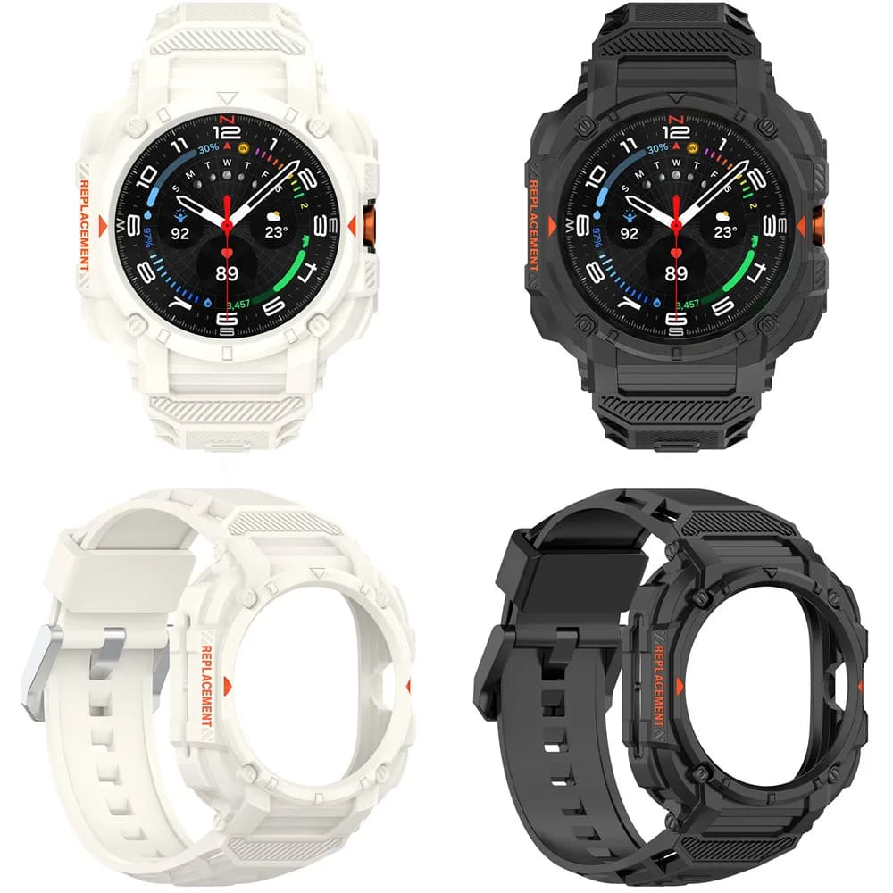 Cinturino 2 in 1 + custodia per Samsung Galaxy Watch 7 Ultra 47mm Custodia protettiva in tpu con cinturino sportivo per Galaxy 7 Ultra