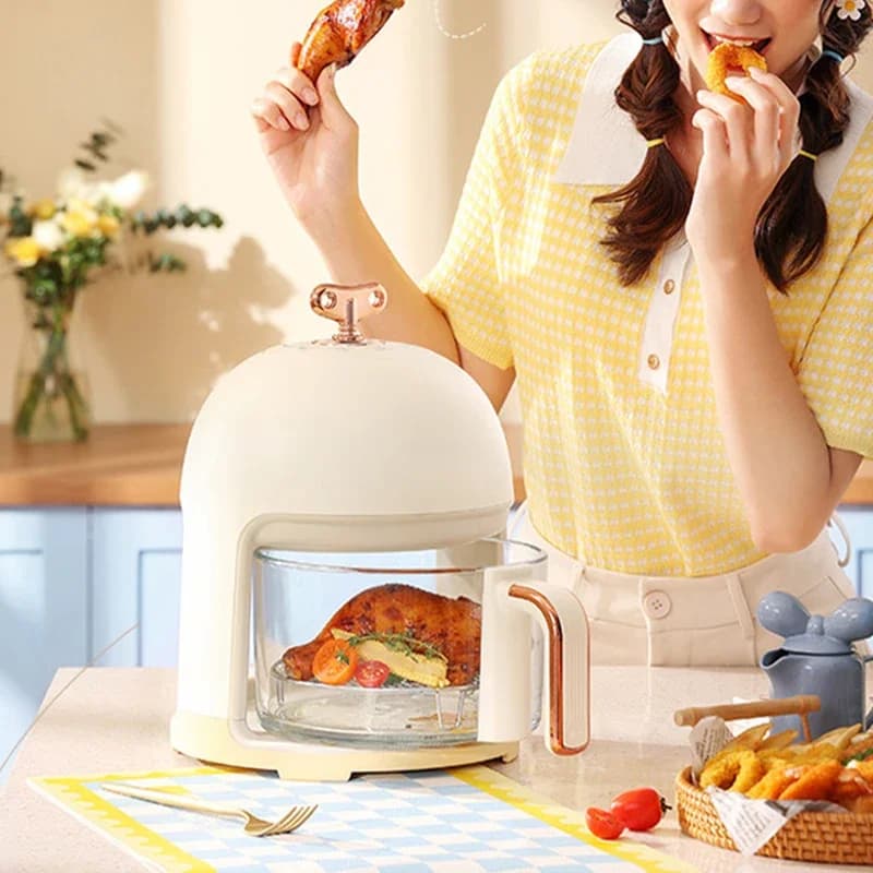 Kitchen Appliances Air Fryer KZ02 Transparent Visible Home New Multi-functional Steam Glass Air Fryer 220V