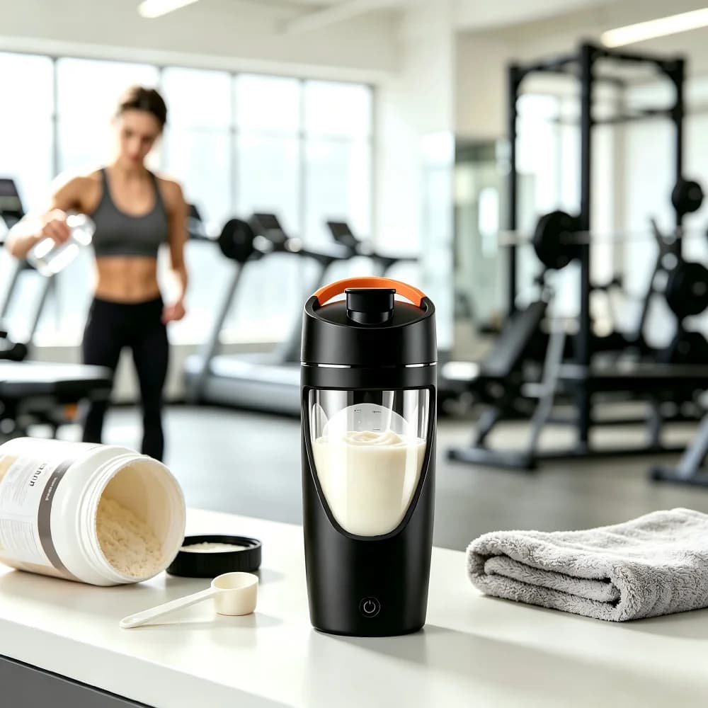 New electric automatic mixing cup, USB rechargeable 700ml large capacity sports portable protein powder shaking cup