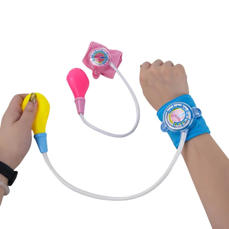 Set da gioco per bambini da dottore - Giocattolo per il monitoraggio della pressione arteriosa di simulazione, kit di controllo medico per il regalo educativo dei bambini
