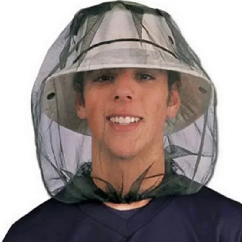Attrezzo da esterno Bushcraft Kit da viaggio Zanzariera Cappello Berretto da pesca Accessorio da caccia Escursione Attrezzatura da campo Anti-ape Sicurezza Sopravvivenza