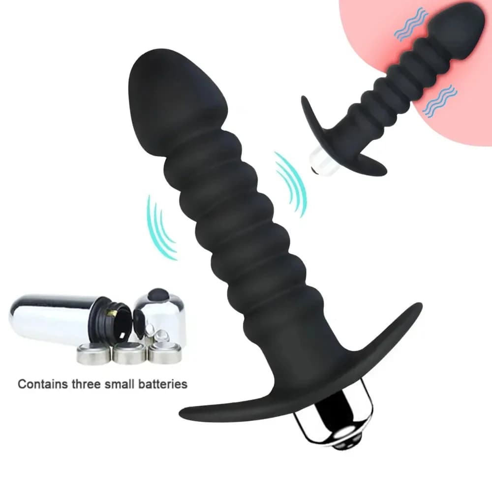 Perline anali vibranti Dildo Butt Plug Massaggiatore della prostata Espansore ano Clitoride femminile Stimolare l'orgasmo del punto G Giocattoli del sesso per le donne