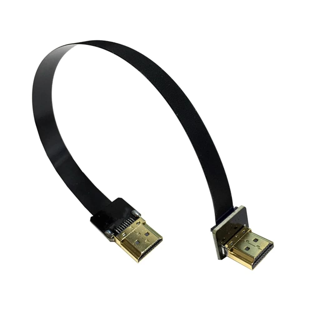 HDMI cable FPV Micro Mini HDMI tape plate compatible with 90 degrees DIY cable adapter 5 cm-80 cm FPC Step 20 pin Connector