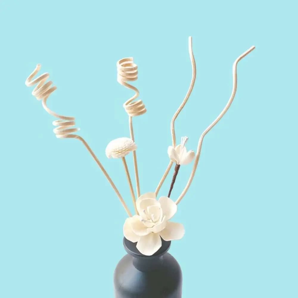 6 pz/lotto Casa Legno Rattan Sostituzione Reed Diffusore Fiore Aromaterapia Rattan Nessun Fuoco Aroma Diffusore Bastone Senza Fuoco Ramo di Vite