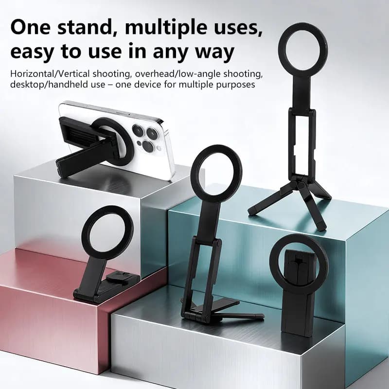Xiaomi Supporto per telefono magnetico Treppiede Elementi essenziali da viaggio Rotazione flessibile Supporto per telefono per aereo a mani libere Supporto per telefono per sedile
