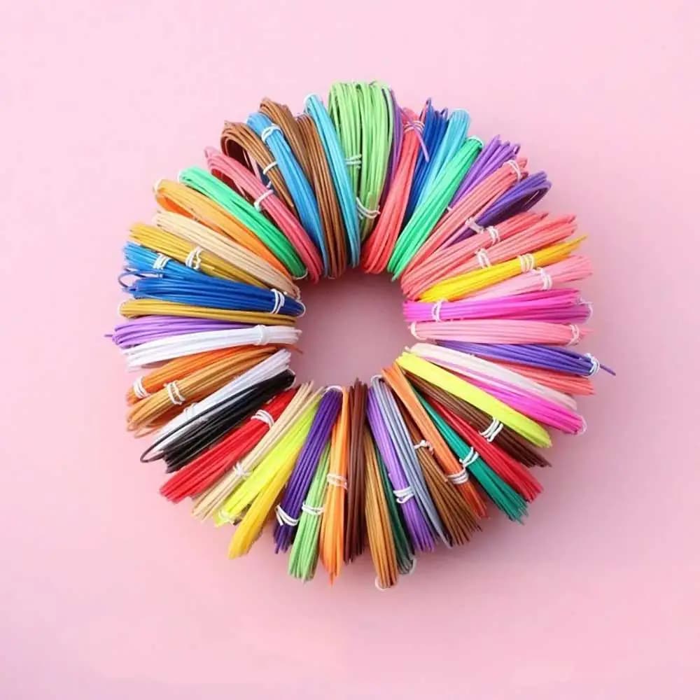 PLA Filament for Children's 3D Pen Printing Material 10/20/30 Roll Diameter 1.75mm 100M/150M/200M Odorless Safe Plastic Refill