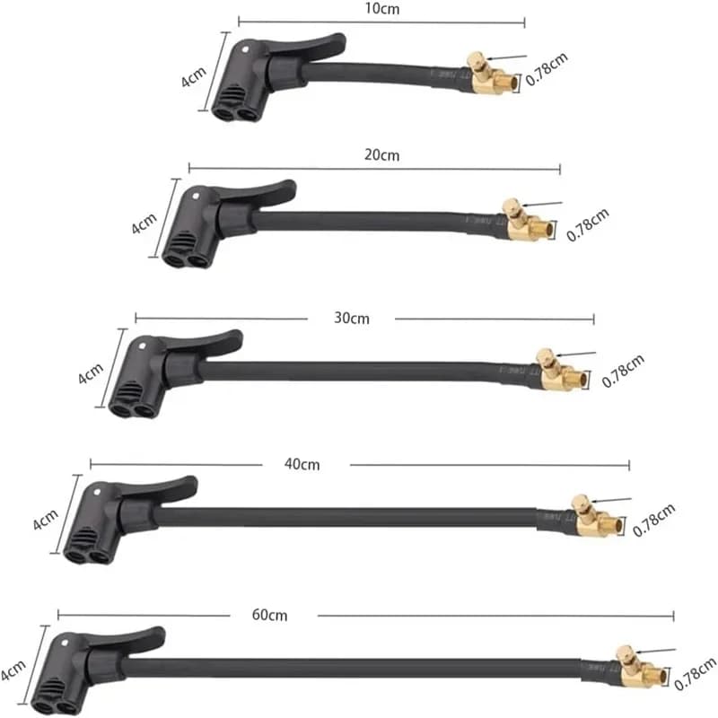 Morsetto di gonfiaggio per pneumatici per auto adattatore per tubo di prolunga della pompa dell'aria 2 in 1 strumento di riparazione per pneumatici per veicoli può sgonfiare gli accessori del connettore del tubo flessibile