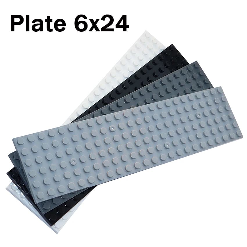 Dimensioni 6x24 Dot Plate 2PCS 3026 MOC Assemblare Particelle FAI DA TE Building Blocks 6*24 Figure Mattoni Educativi Giocattoli Creativi