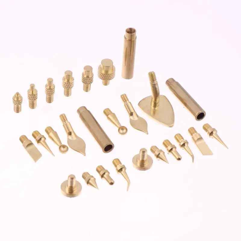 7/9/10Pcs Heat Insert Nut Iron Tip M2 M3 M4 M5 M6 M8 Brass Thread Embedded Kit Tool For Plastic 3D Printer Soldering Iron