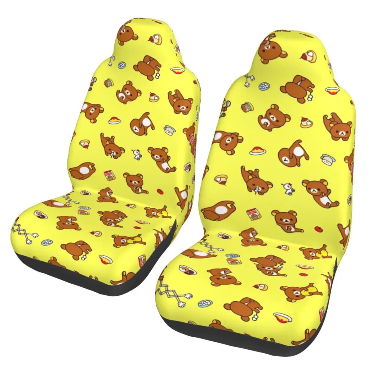 Rilakkuma Universal Seat Cover for Auto, Four Seasons, Cushion/Coperture for Cute Bear Shape Seats for Women, Polyester, for Fishing