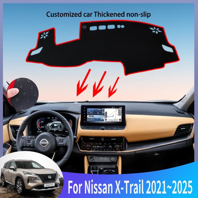 Ricambi Auto Per Nissan X-Trail T33 2021 ~ 2025 2024 2023 Auto Cruscotto Copertura Zerbino Cruscotto Tappeti Tappetino antiscivolo Accessori