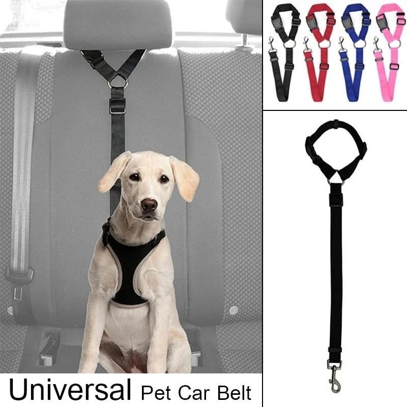 Cintura di Sicurezza Regolabile per Cani, Imbracatura per Auto, Guinzaglio di Sicurezza per Cani/Gatti, Regolabile