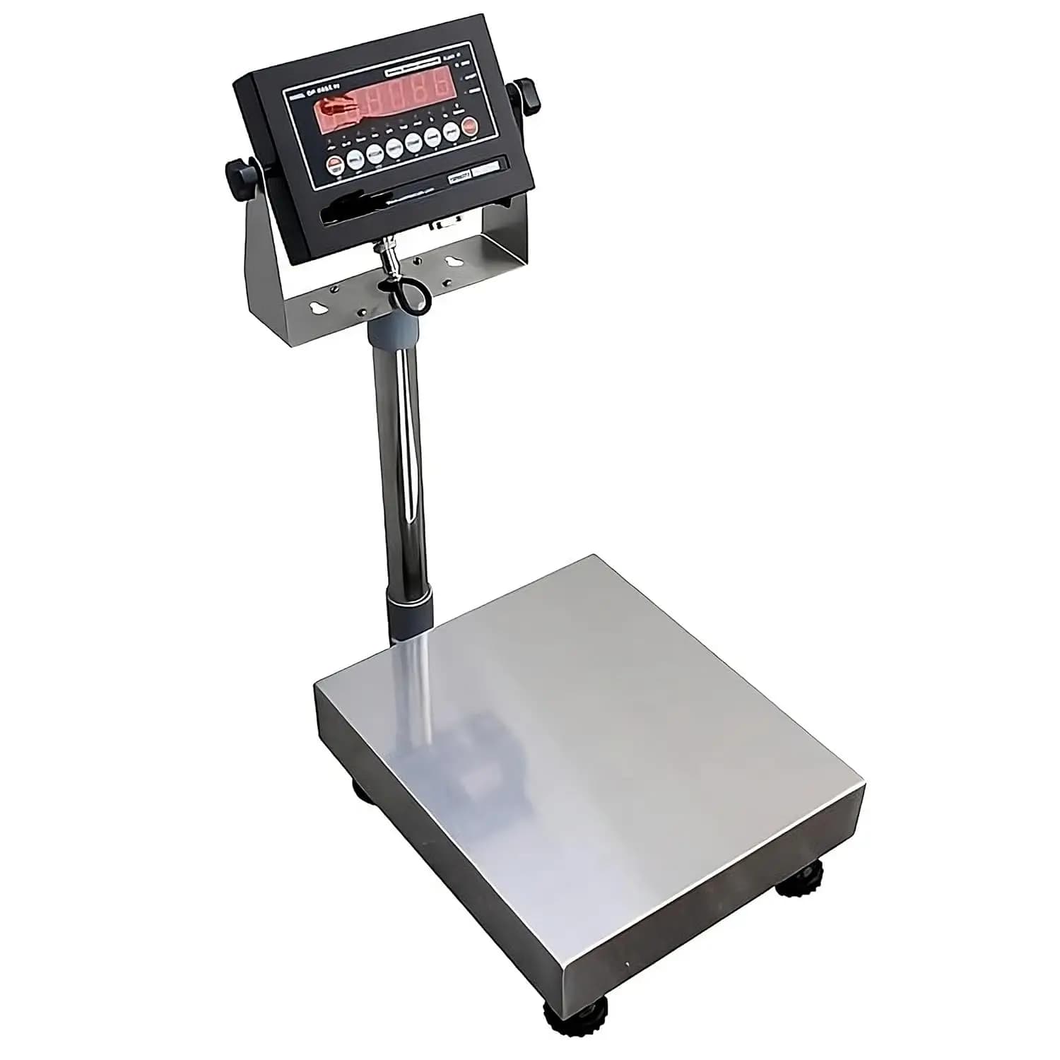 Digital Floor Scale for Postal Luggage Shipping Mailing - Durable Coated Steel Platform 12''x12'' w/ 0.02 LB Sensitivity