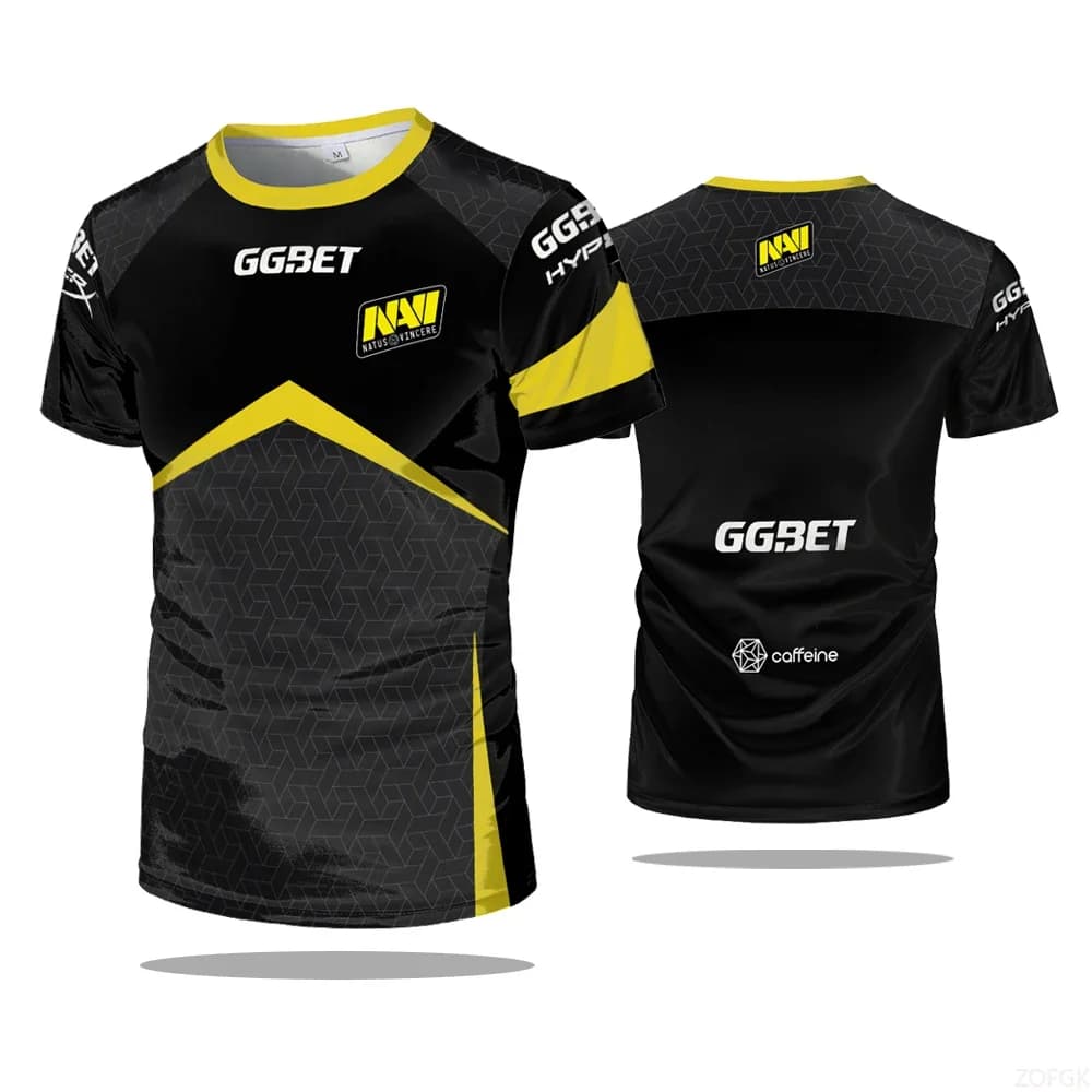 Maglietta Uniforme Squadra Navi per Esports CS GO, T-Shirt da Gioco per Competizioni Sportive, Asciugatura Rapida, Abbigliamento Casual da Uomo