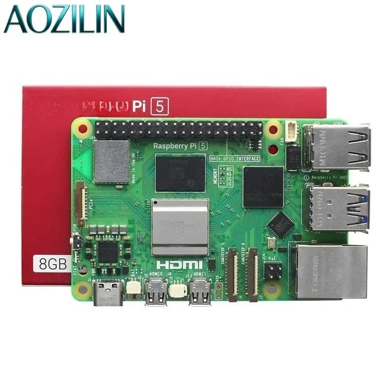 Development Board Mainboard Kit for Raspberry Pi 5 8GB /4B, Python Programming AI Learning Development Kit
