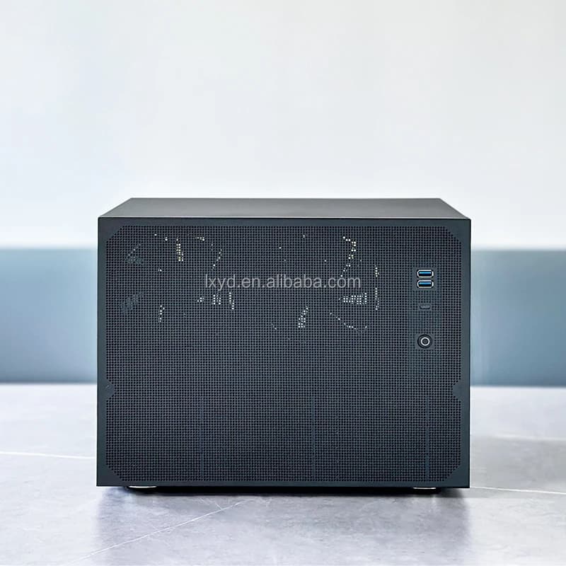 Dropshipping Cool ITX Mini Computer Case 4U 6U Montaggio su rack Torre di stoccaggio ATX Desktop PC Custodia 9 alloggiamenti NAS Server Acciaio Stock