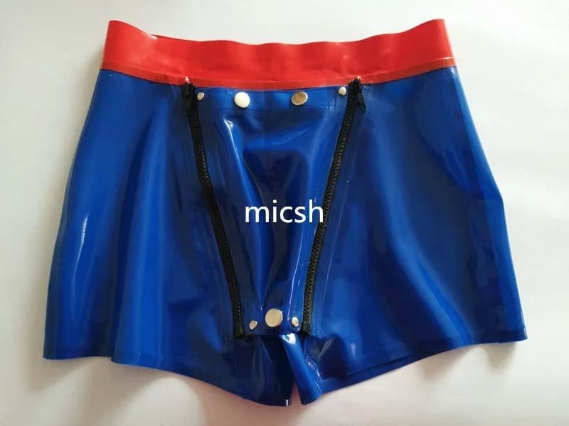 Fashion Blue Slip Gummi 100% Rubber latex with Hinge on Horse Size S ~ XXL