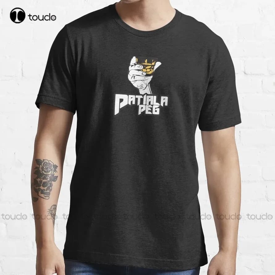 Patiala Peg T Shirt, Punjabi Pop Diljit Dosanjh, Punjab Culture T-Shirt Womens Summer Shirts Digital Printing Tee Shirts Xs-5Xl