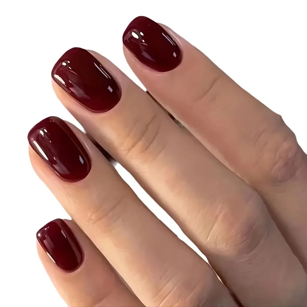 24 pieces color naked print on the nails of the feet full cover solid color fingernails fake short square nails for the furniture of the feet of the summer women